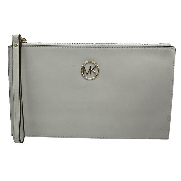 MICHAEL KORS White and Gold Wristlet - Picture 1 of 8
